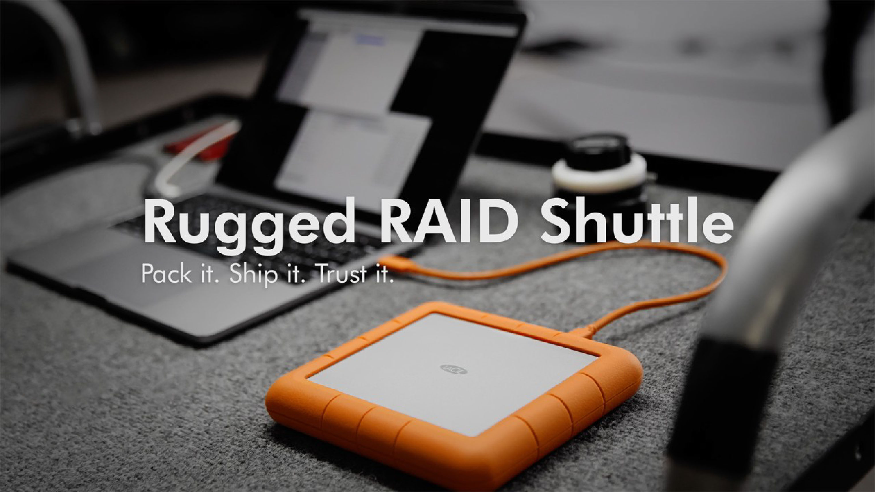 LaCie Rugged Raid Shuttle 8TB 外付けハードドライブ LaCie Rugged Raid Shuttle 8TB External Hard Drive Portable